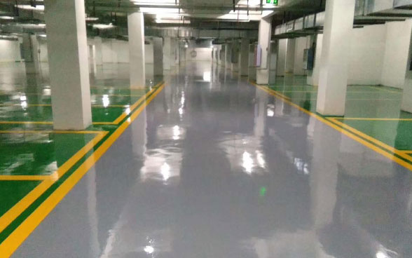 地下停車場環氧砂漿地坪